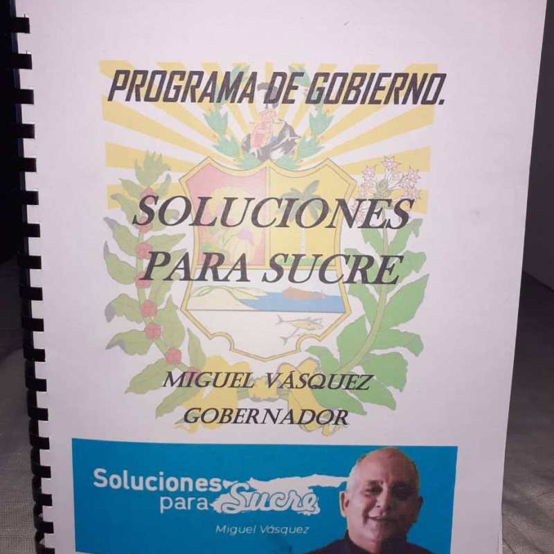 Aquí está el Programa de Gobierno «Soluciones Para Sucre»